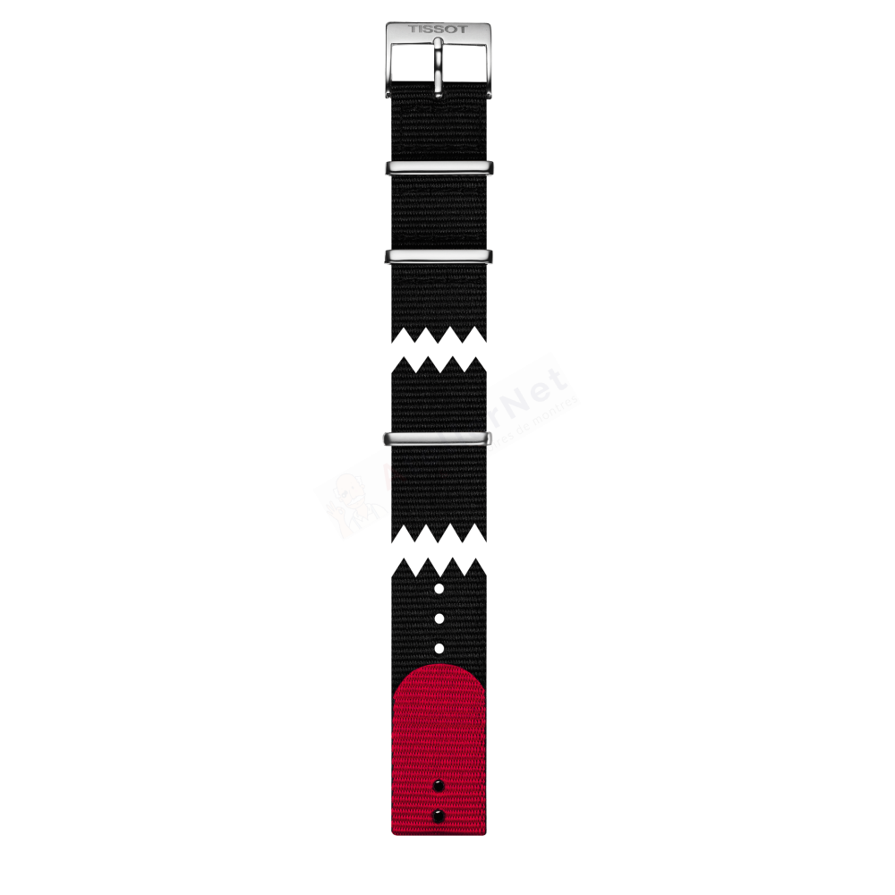 Bracelet synthetic black red Tissot - EVERYTIME DESIRE / T604039643-Bracelets de montres-AtelierNet