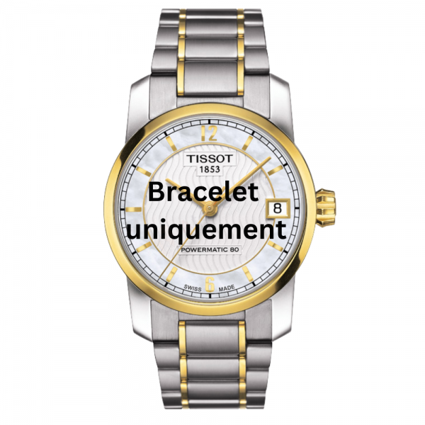 Bracelet titane bicolore Tissot - TITANIUM AUTOMATIC / T605034503-Bracelet de montre-AtelierNet