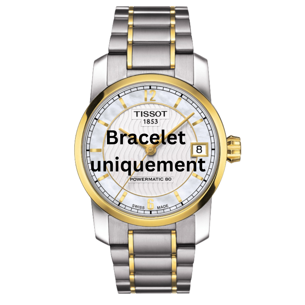 Bracelet titane bicolore Tissot - TITANIUM AUTOMATIC / T605034503-Bracelet de montre-AtelierNet