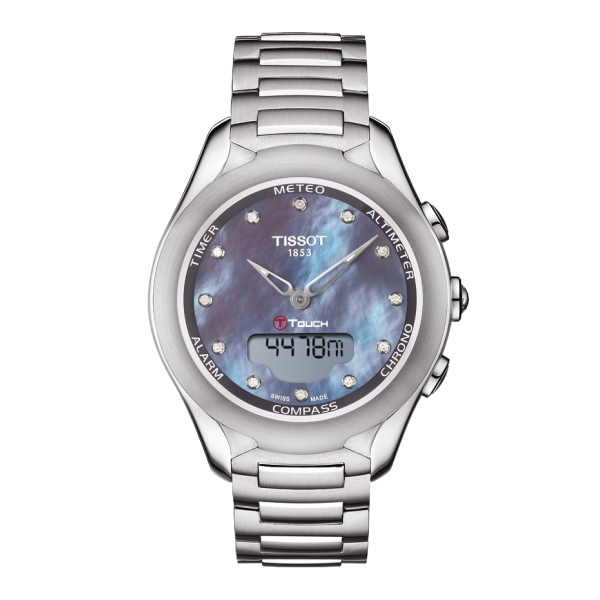 Bracelet metal grey Tissot - T-TOUCH LADY SOLAR / T605035116-Bracelets de montres-AtelierNet