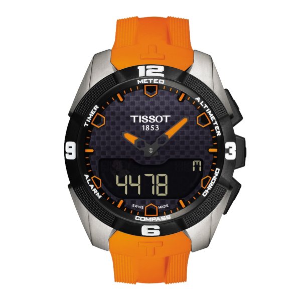 Bracelet silicone orange Tissot - T-TOUCH EXPERT SOLAR / T603035304-Bracelets Silicone-AtelierNet