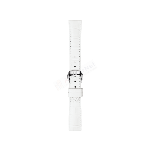 Bracelet leather white Tissot - BALLADE COSC / T600040007-Bracelets Cuir-AtelierNet