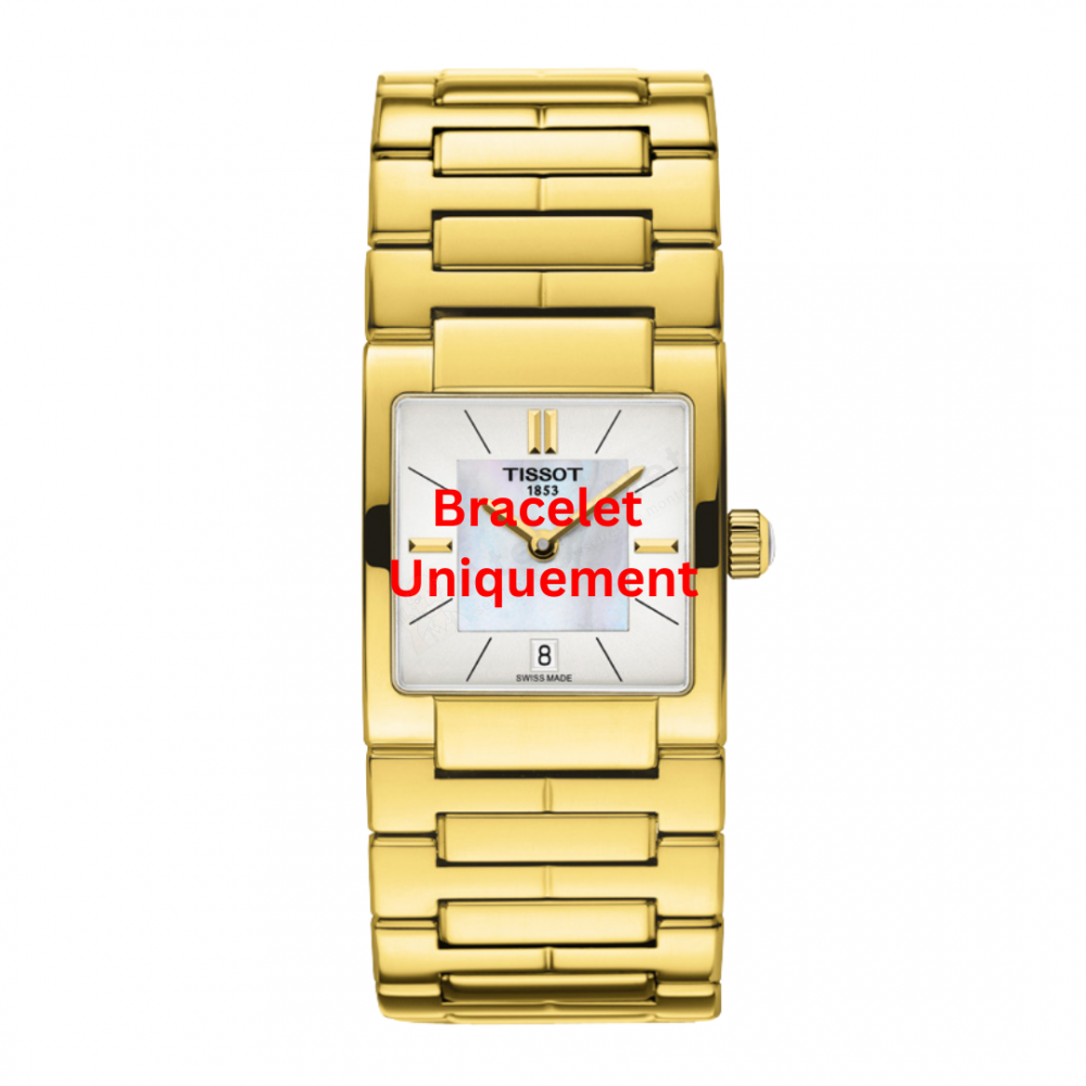 Bracelet acier jaune Tissot - T02 / T605035044-Bracelet Montre Acier-AtelierNet