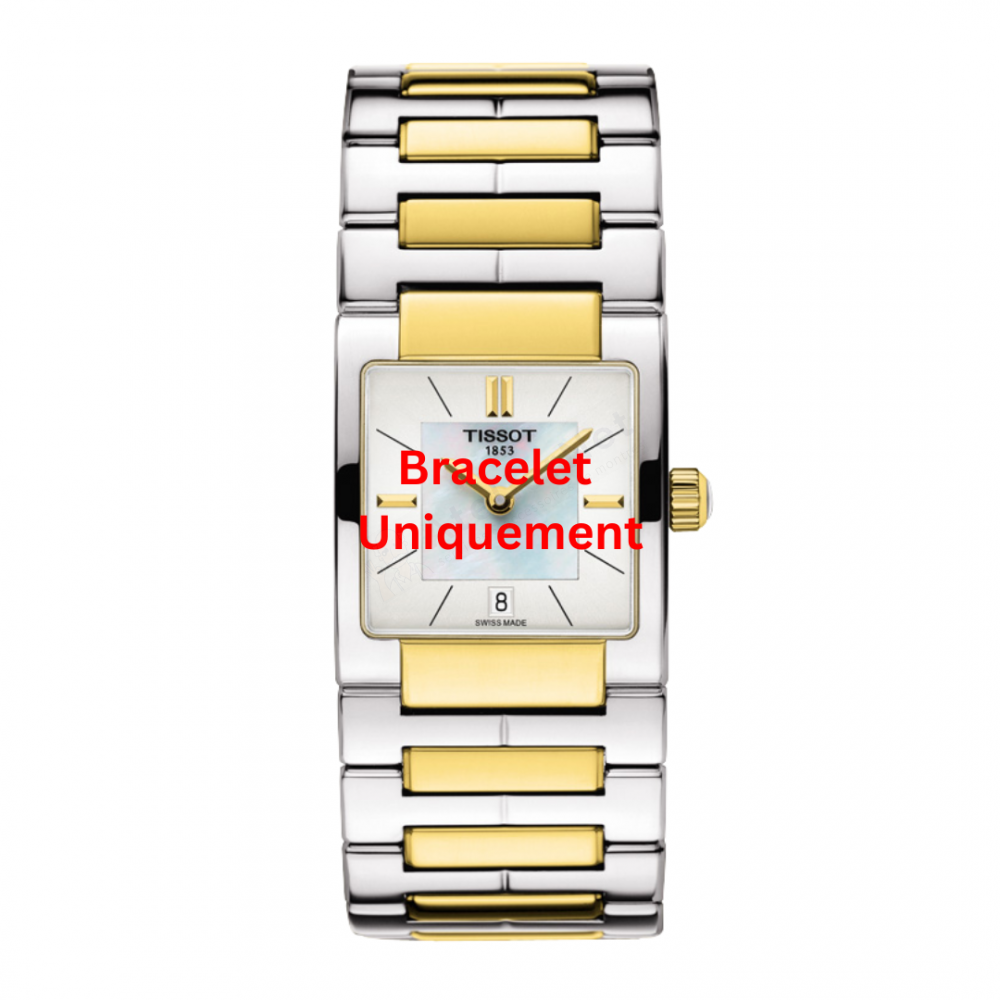 Bracelet metal bicolor Tissot - T02  / T605035043-Bracelets Métal-AtelierNet