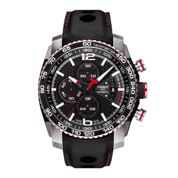 Bracelet caoutchouc noir Tissot - PRS 516 CHRONO / T600034295-Bracelet Montre Silicone / Caoutchouc-AtelierNet