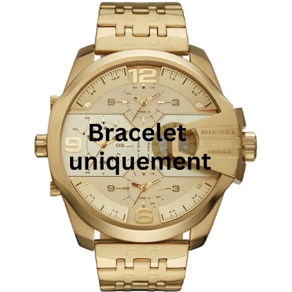 Bracelet metal gold Diesel - UBER CHIEF / DZ7447-Bracelets de montres-AtelierNet