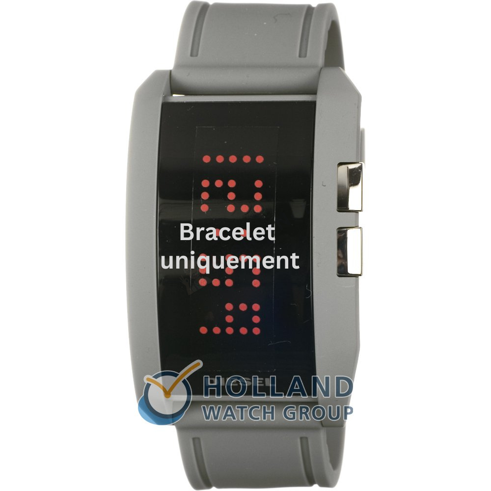 Bracelet silicone grey Diesel - DZ7163-Bracelets Diesel-AtelierNet