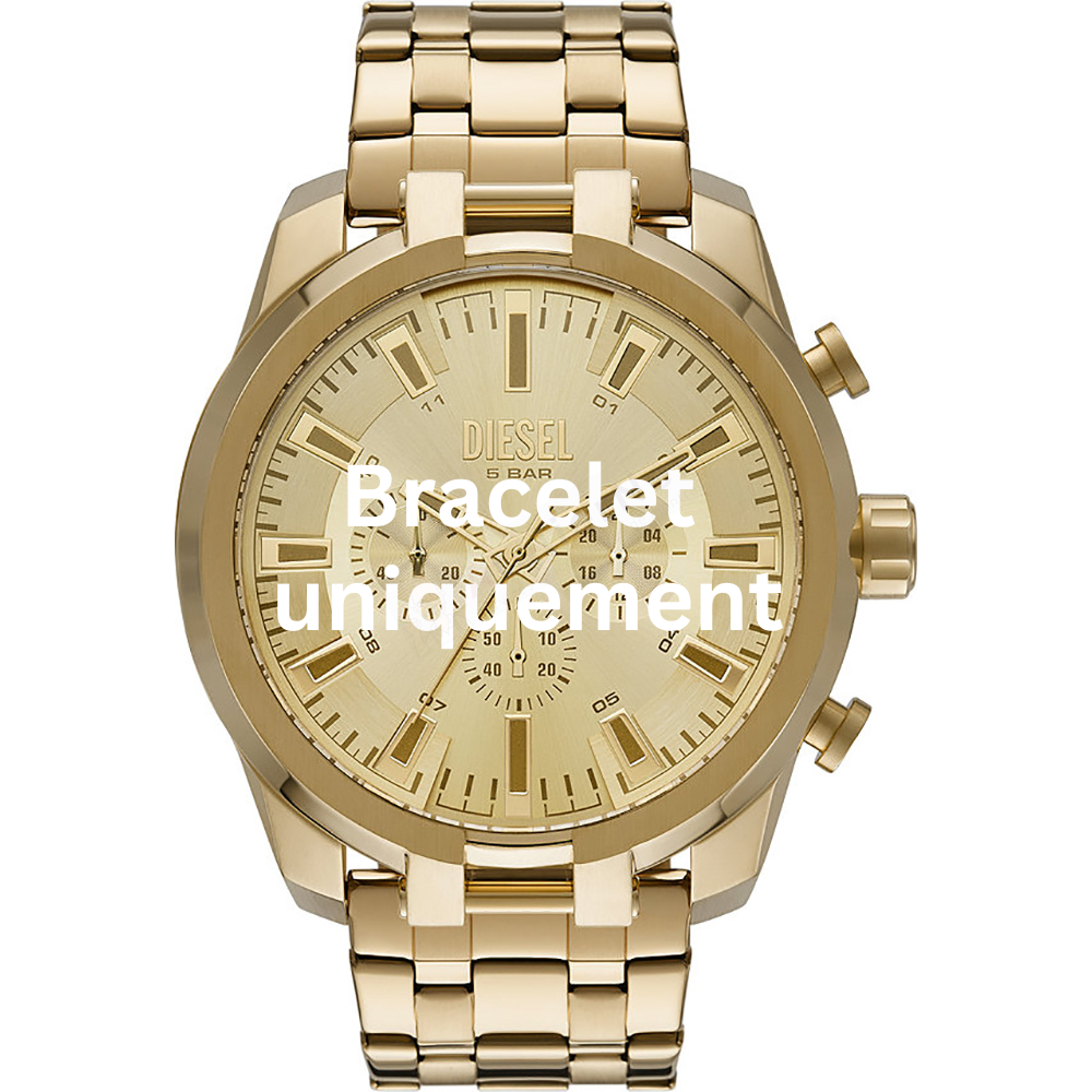 Bracelet metal gold Diesel - SPLIT / DZ4590-Bracelets de montres-AtelierNet