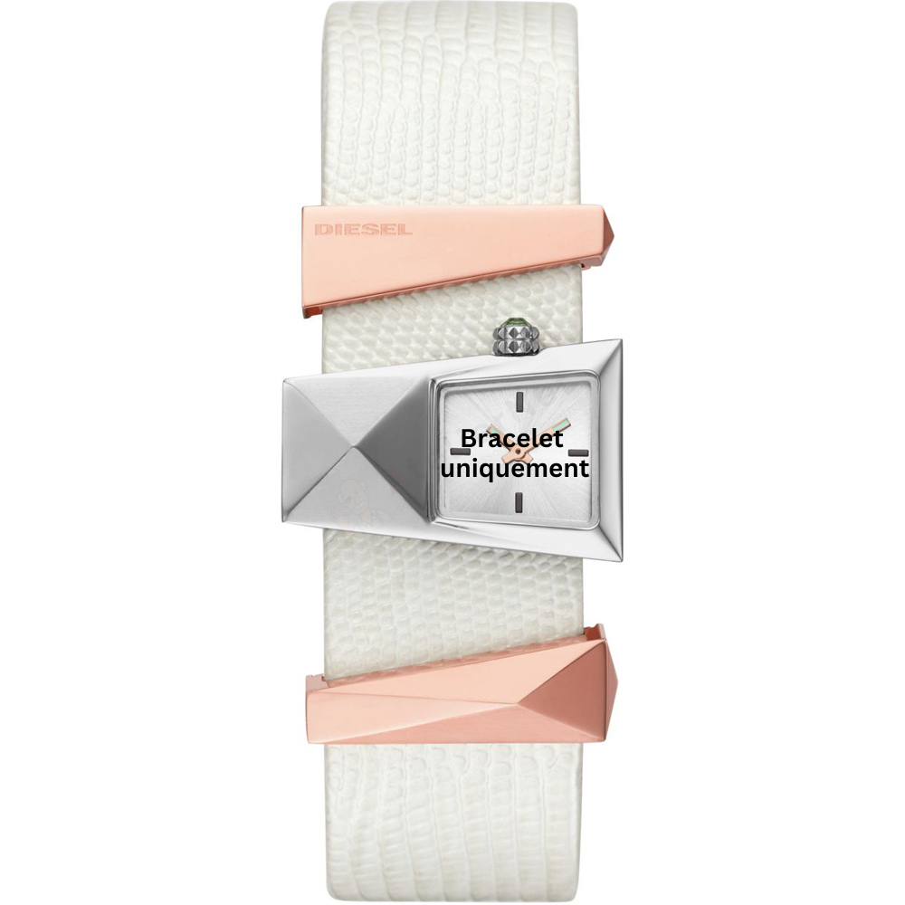 Bracelet leather white Diesel - CATERINA / DZ5585-Bracelets Diesel-AtelierNet