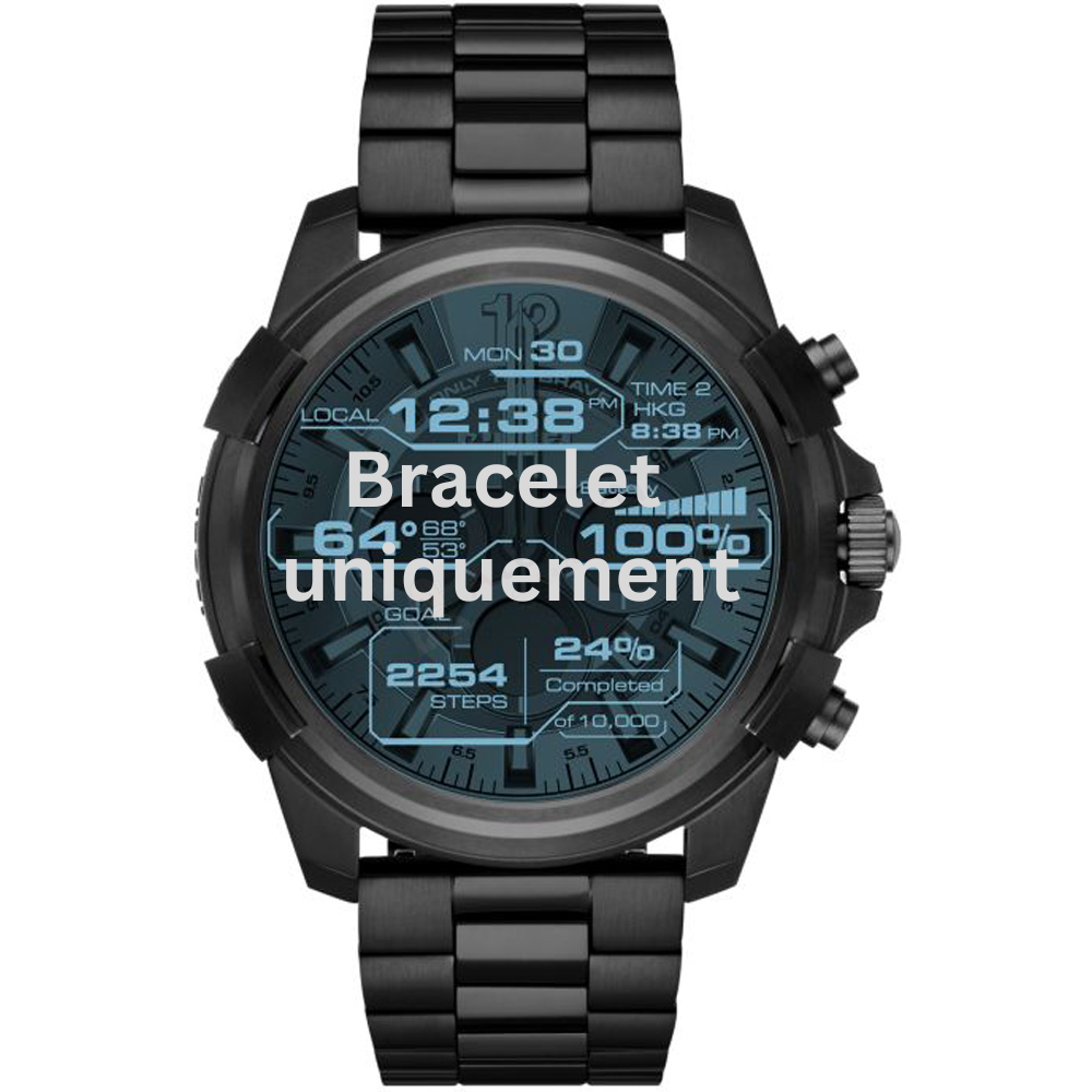 Bracelet metal black Diesel - FULL GUARD / DZT2007-Bracelets de montres-AtelierNet