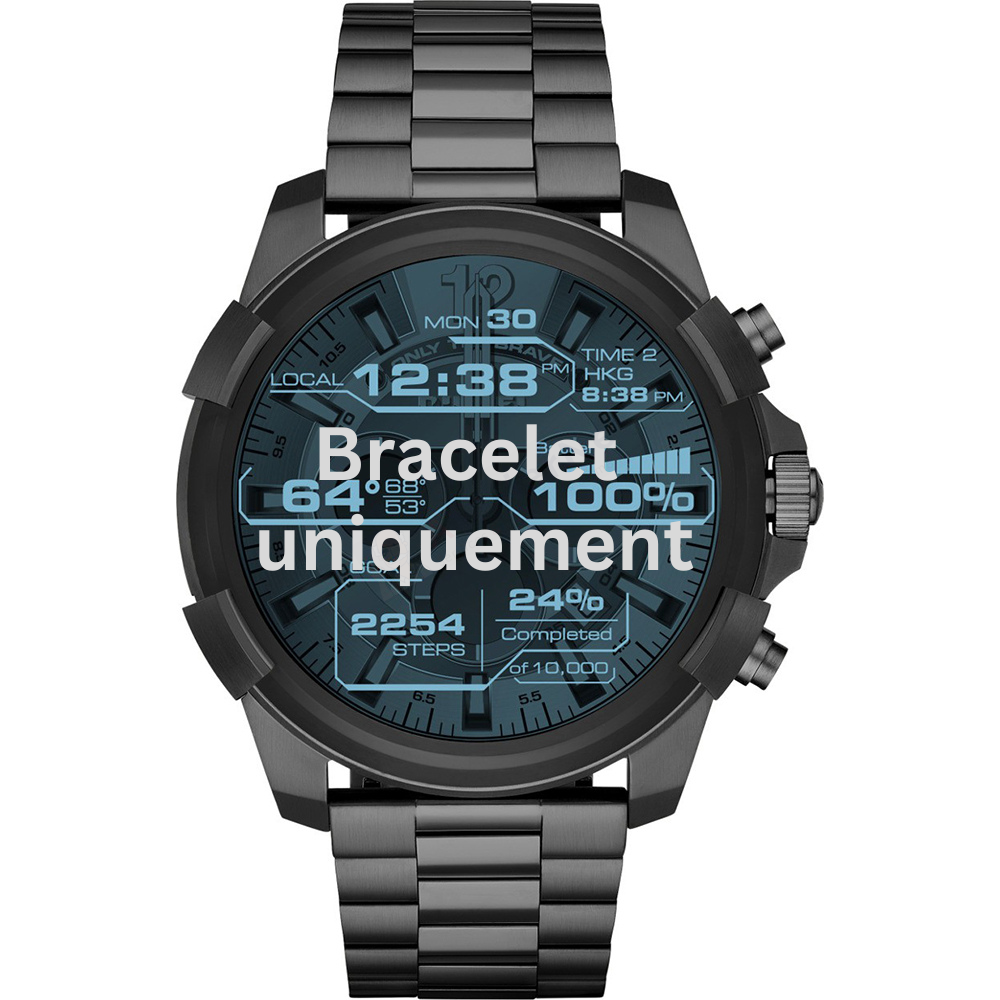 Bracelet metal grey Diesel - FULL GUARD / DZT2004 - DZT2011-Bracelets de montres-AtelierNet