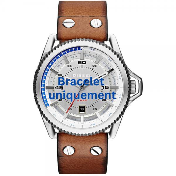 Bracelet cuir marron Diesel - ROLLCAGE / DZ1715-Bracelet Montre Diesel-AtelierNet