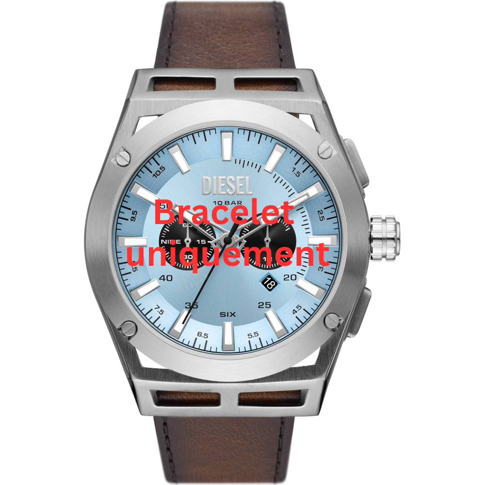 Bracelet leather brown Diesel - TIMEFRAME / DZ4611-Bracelets de montres-AtelierNet