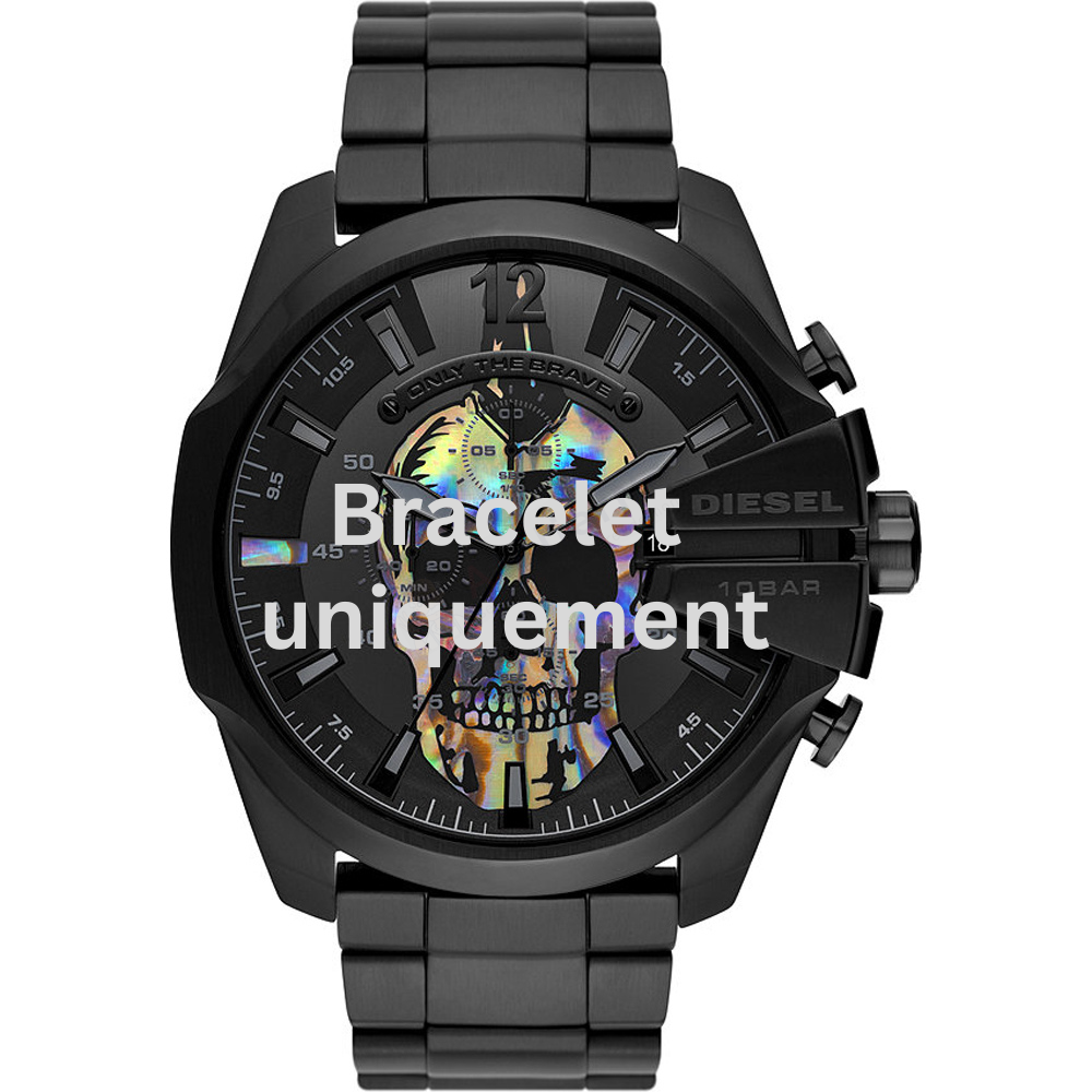 Bracelet metal black Diesel - MEGA CHIEF / DZ4582-Bracelets de montres-AtelierNet