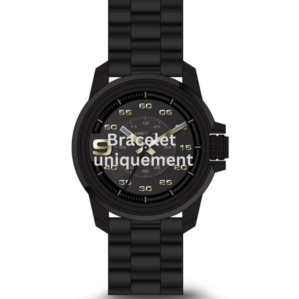 Bracelet metal black Diesel - SPROCKET / DZ1772-Bracelets de montres-AtelierNet