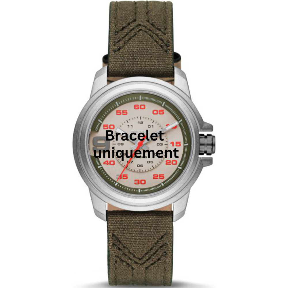 Bracelet textile on leather green Diesel - SPROCKET / DZ1740-Bracelets de montres-AtelierNet