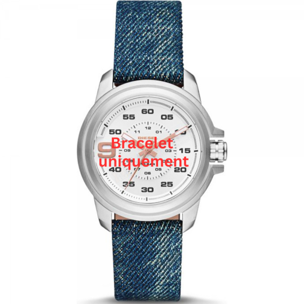 Bracelet textile on leather blue Diesel - SPROCKET / DZ1743-Bracelets de montres-AtelierNet