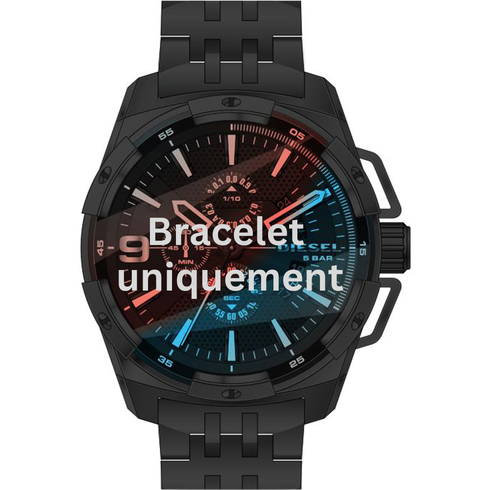 Bracelet metal black Diesel - HEAVYWEIGHT / DZ4395-Bracelets de montres-AtelierNet