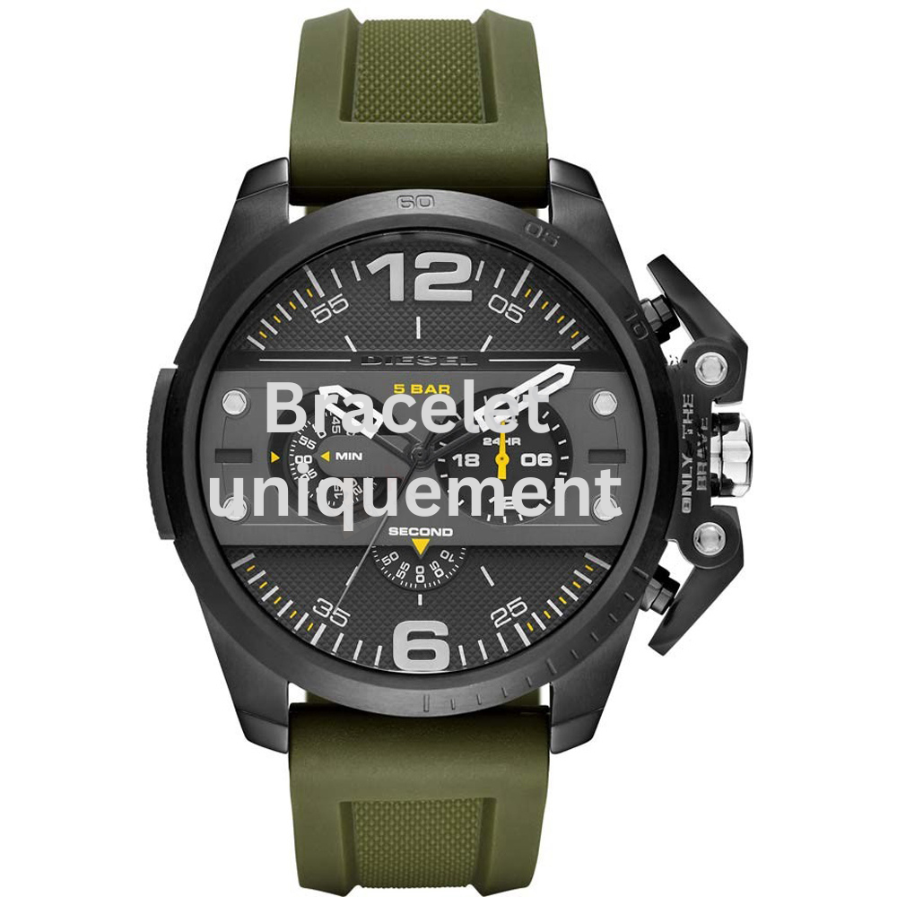 Bracelet silicone green Diesel - IRONSIDE / DZ4391-Bracelets Diesel-AtelierNet