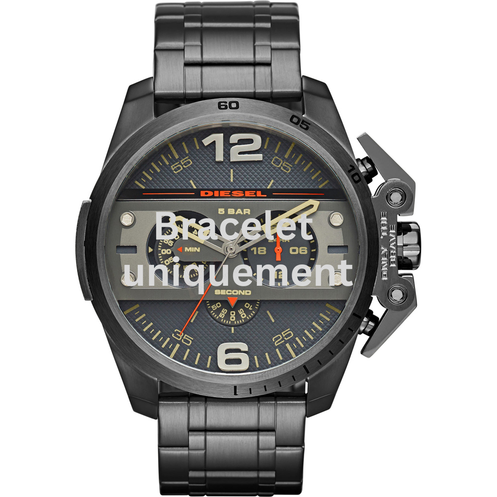 Bracelet metal grey Diesel - IRONSIDE / DZ4363 - DZ4398-Bracelets de montres-AtelierNet