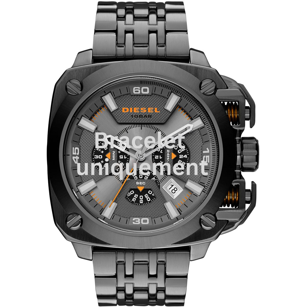 Bracelet metal grey Diesel - BAMF / DZ7344-Bracelets de montres-AtelierNet