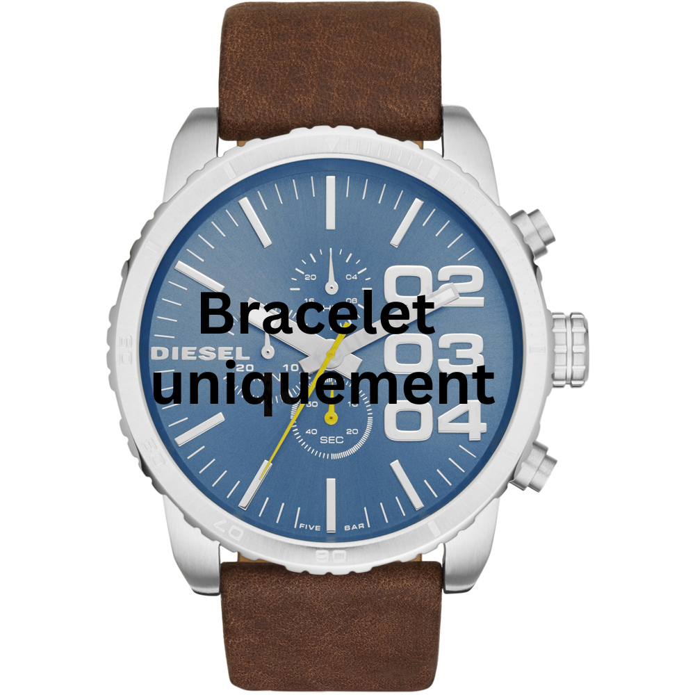 Bracelet leather brown Diesel - DOUBLE DOWN BIG / DZ4330-Bracelets de montres-AtelierNet