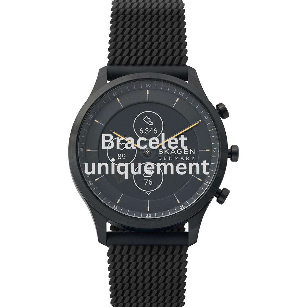 Bracelet caoutchouc noir Skagen - HYBRID HR / SKT3001-Bracelet de montre-AtelierNet