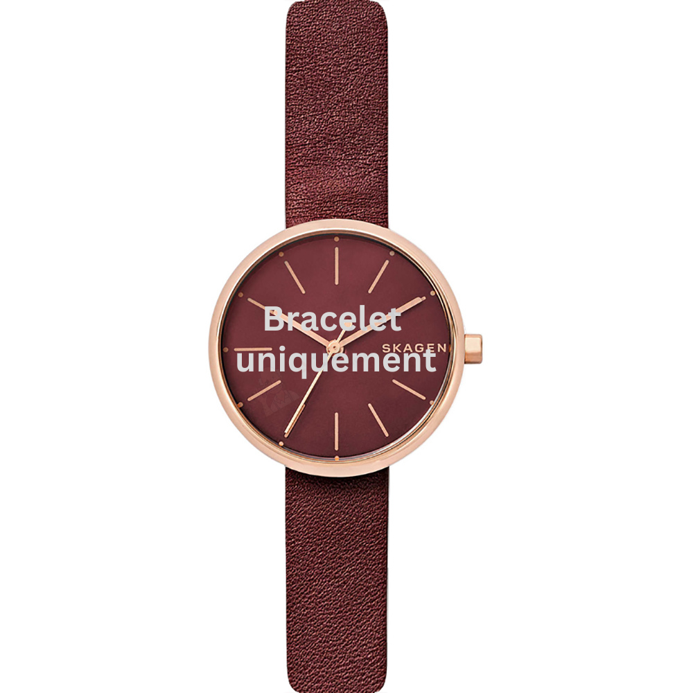 Bracelet leather red Skagen - SIGNATUR SMALL / SKW2646-Bracelets de montres-AtelierNet