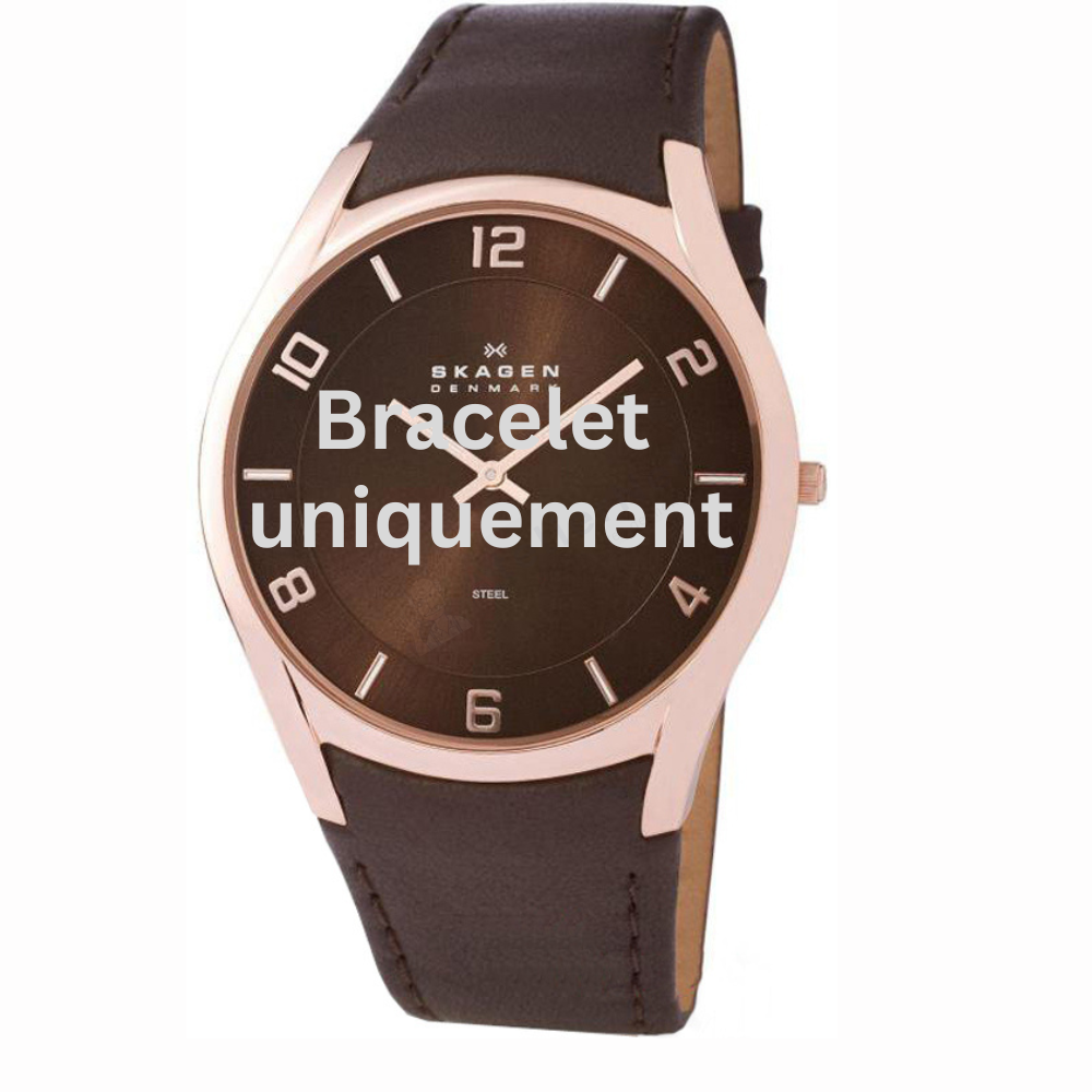 Bracelet leather brown Skagen - 619 XXLARGE / 619XXLRLD-Bracelets de montres-AtelierNet