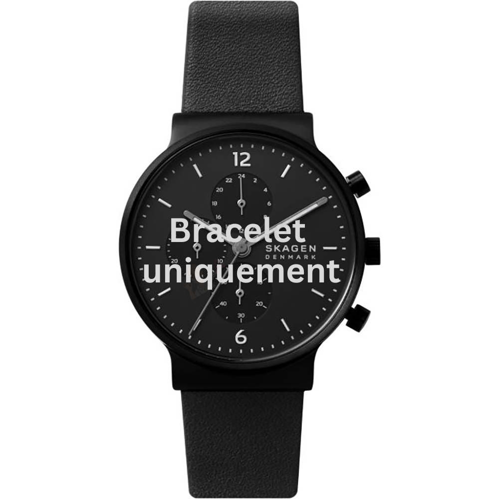 Bracelet leather black Skagen - ANCHER / SKW6766 - SKW6781-Bracelets de montres-AtelierNet