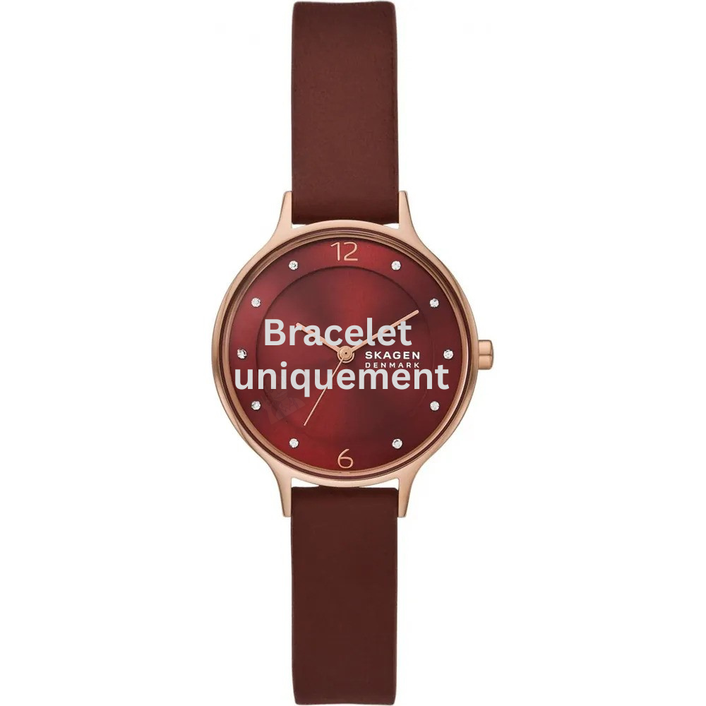 Bracelet cuir marron Skagen - ANITA LILLE / SKW3064-Bracelet de montre-AtelierNet