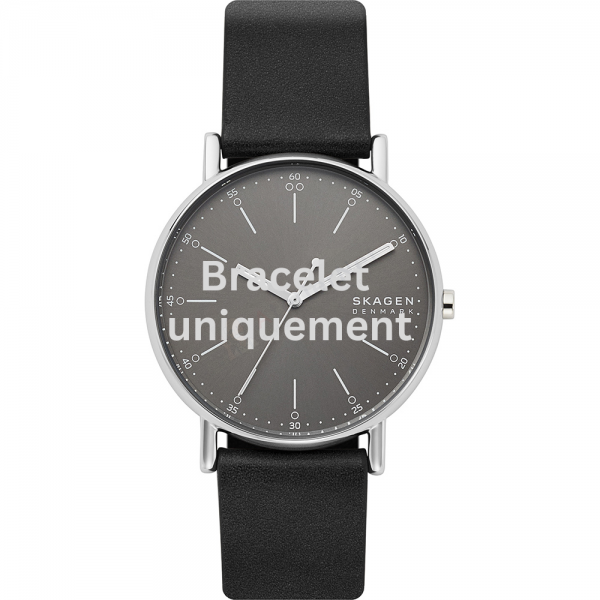 Bracelet cuir noir Skagen - SIGNATUR / SKW6654-Bracelet de montre-AtelierNet