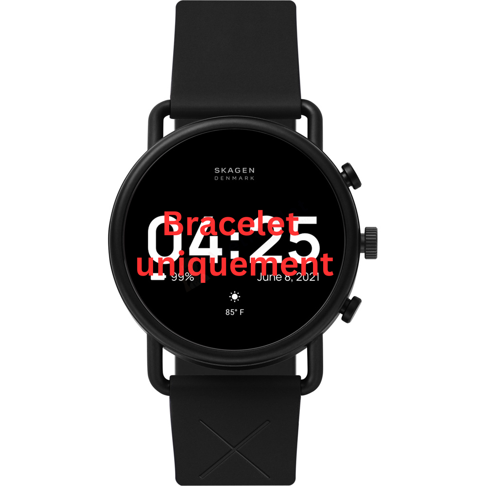 Bracelet silicone black Skagen - FALSTER - KYGO / SKT5202-Bracelets de montres-AtelierNet