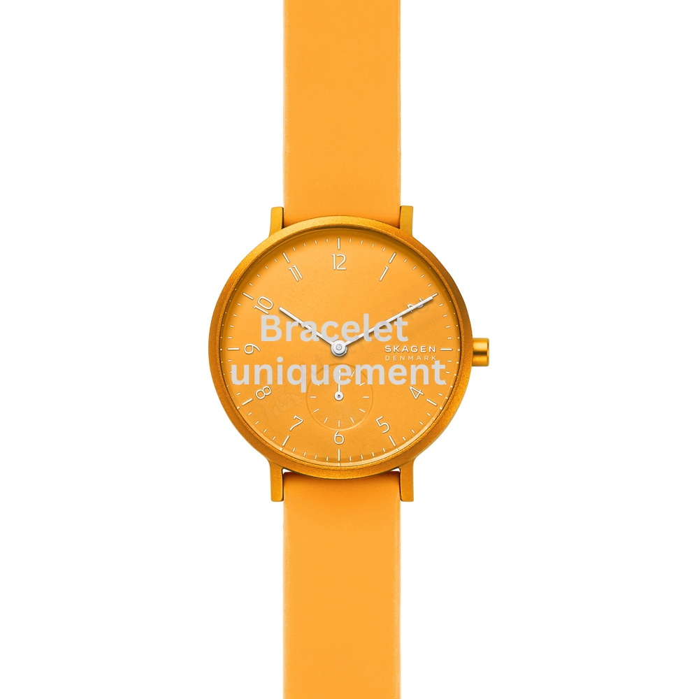 Bracelet silicone yellow Skagen - AAREN / SKW2808 - SKW2821 - SKW1123 - SKW2892-Bracelets de montres-AtelierNet