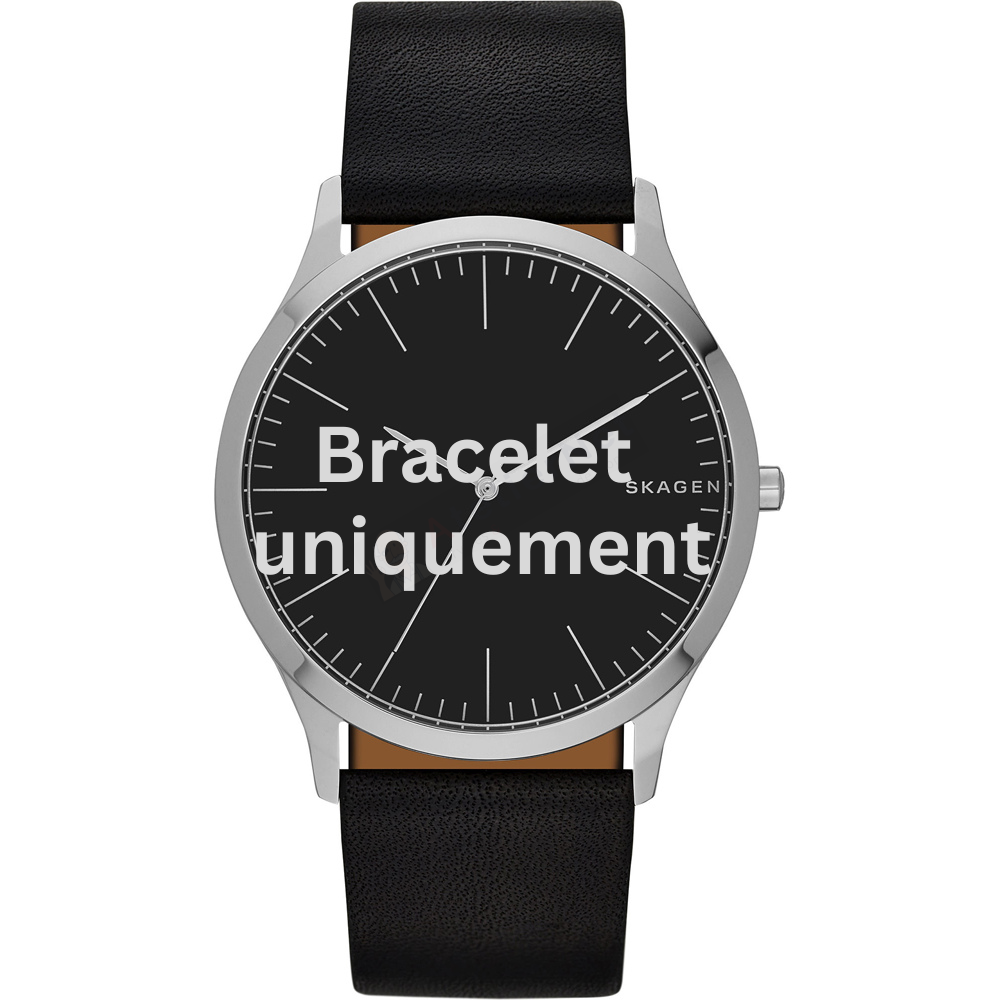 Bracelet leather black Skagen - JORN LARGE / SKW6329-Bracelets de montres-AtelierNet