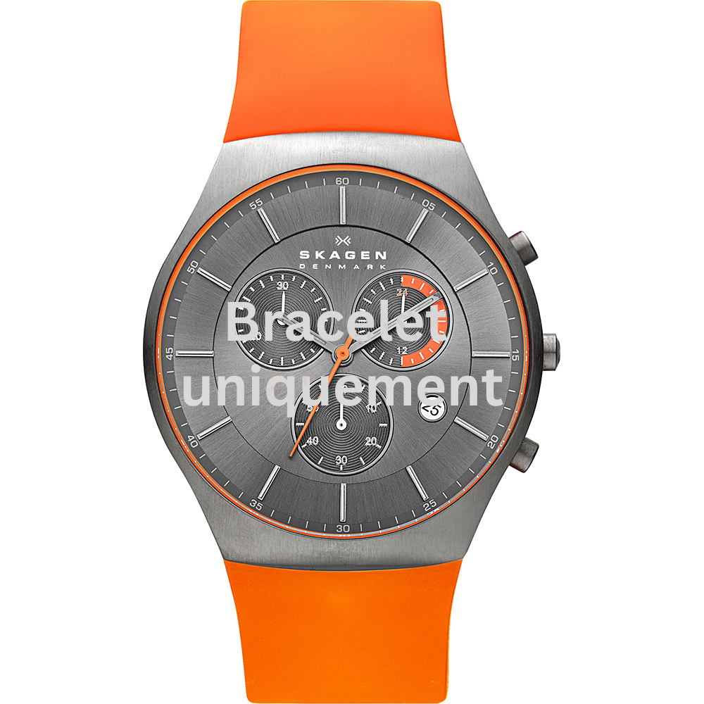 Bracelet caoutchouc orange Skagen - BALDER / SKW6074-Bracelet de montre-AtelierNet