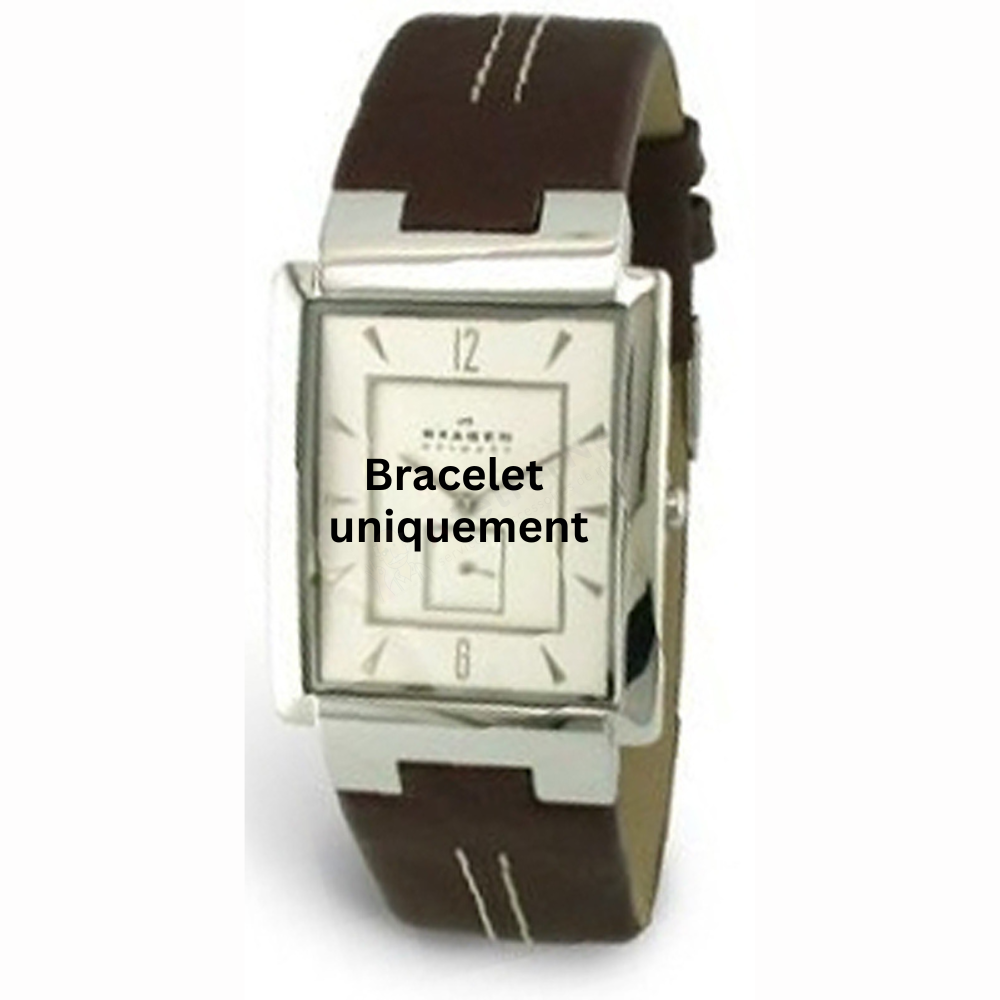 Bracelet leather brown Skagen - 324 SMALL / 324LSL - 324LSL1-Bracelets de montres-AtelierNet