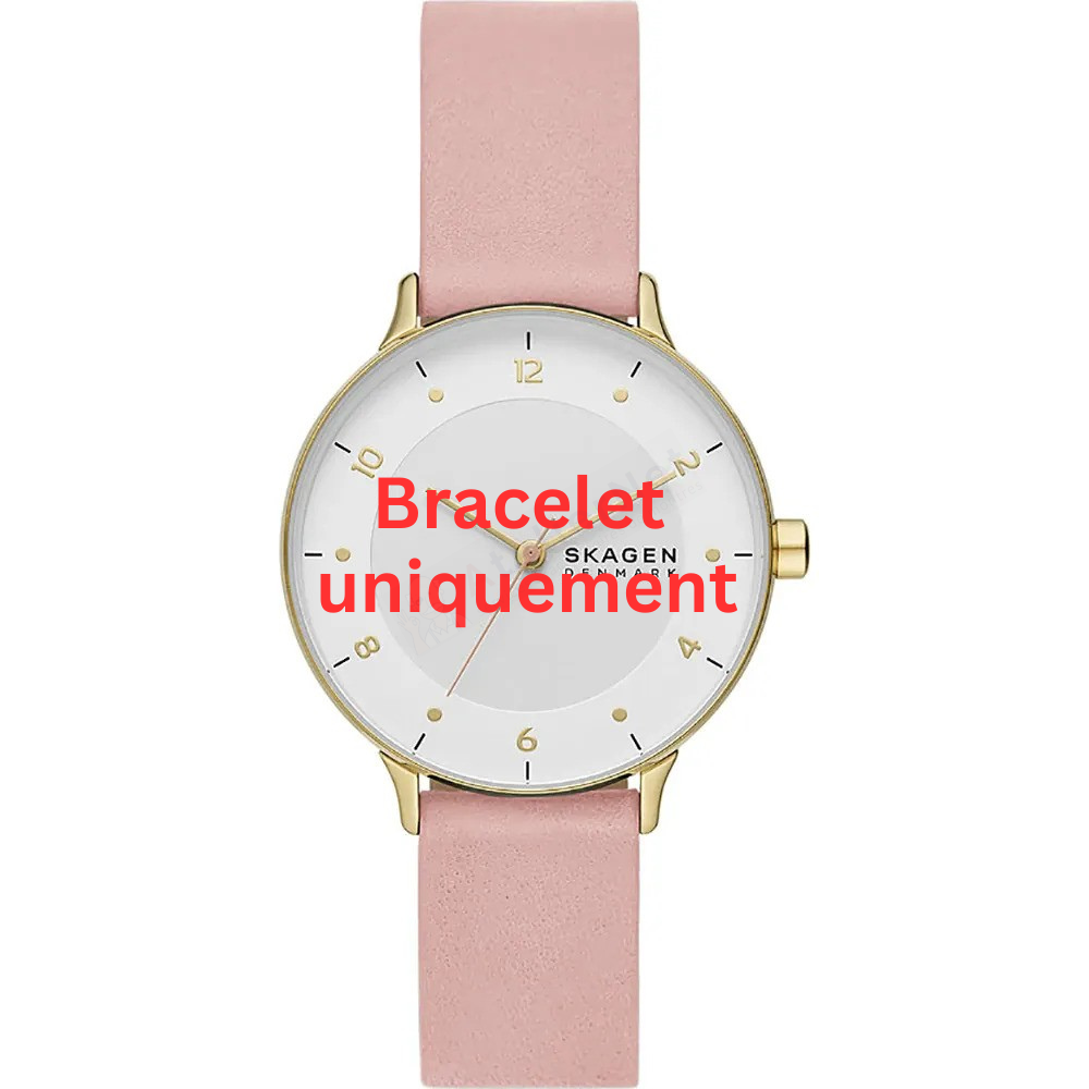 Bracelet leather pink Skagen - RIIS / SKW3093-Bracelets de montres-AtelierNet