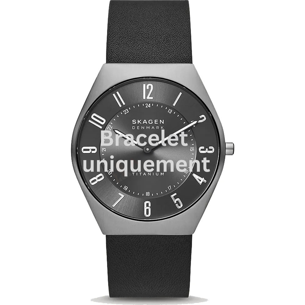 Bracelet leather black Skagen - GRENEN / SKW6853-Bracelets de montres-AtelierNet