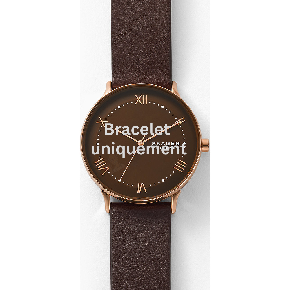 Bracelet leather brown Skagen - NILLSON / SKW6708-Bracelets de montres-AtelierNet