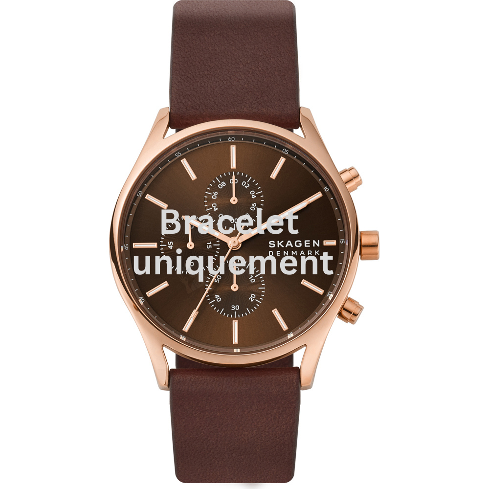 Bracelet cuir marron Skagen - HOLST / SKW6678-Bracelet de montre-AtelierNet