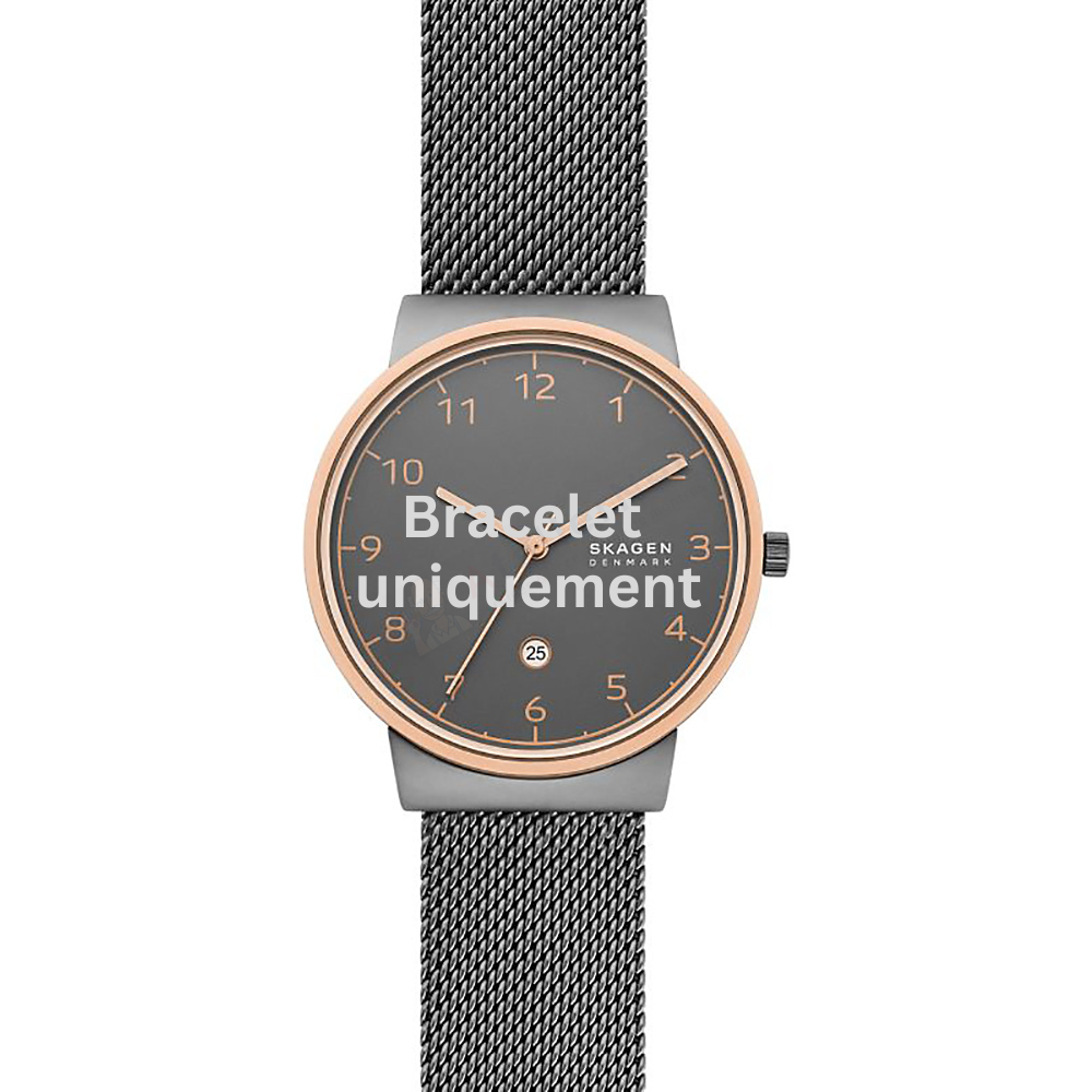 Bracelet metal grey Skagen - ANCHER / SKW7601-Bracelets de montres-AtelierNet