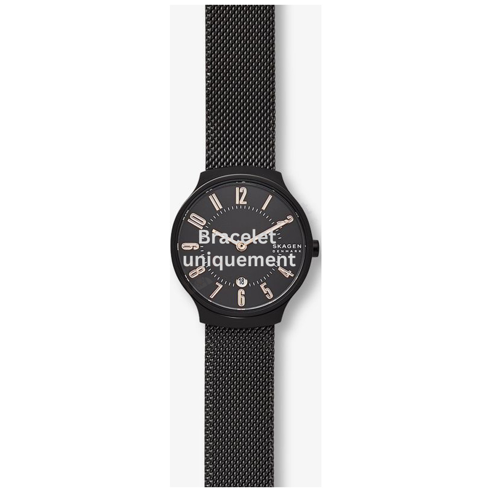 Bracelet metal black Skagen - GRENEN LADIES / SKW2806-Bracelets de montres-AtelierNet