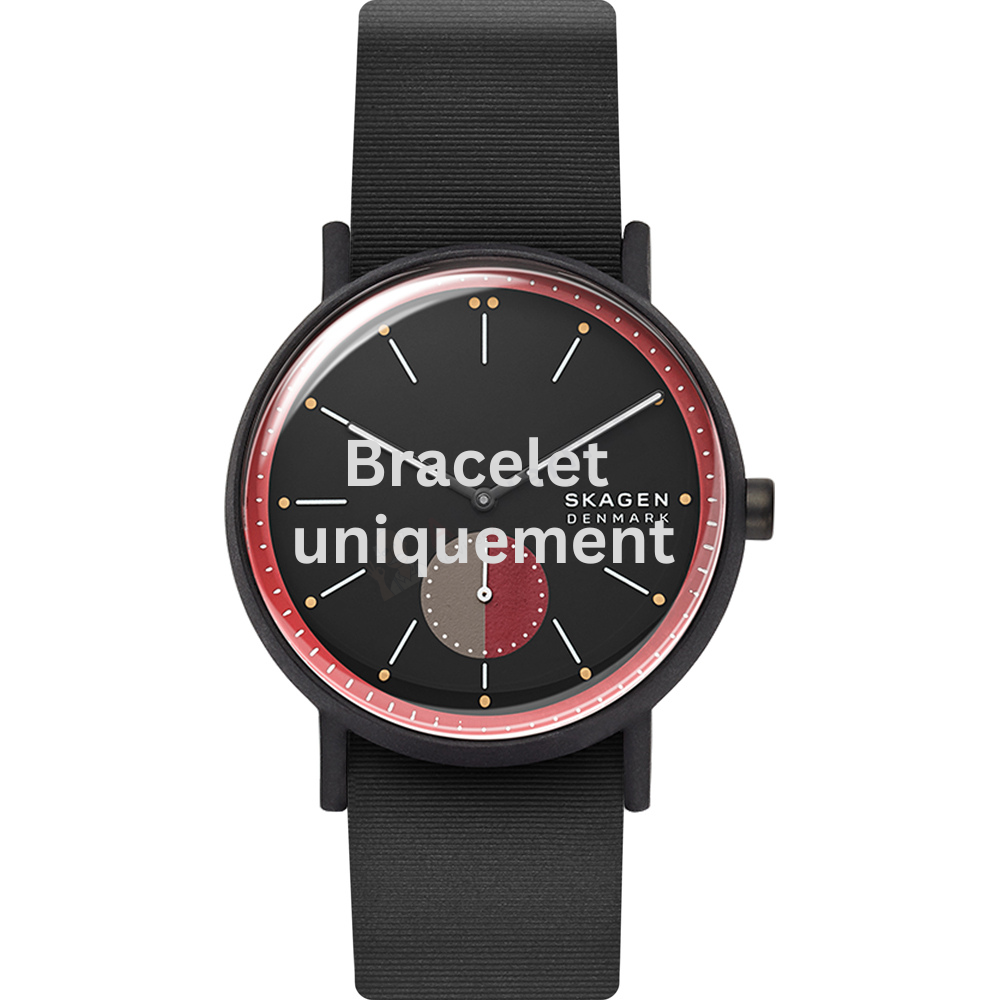 Bracelet silicone black Skagen - SIGNATUR / SKW6540-Bracelets de montres-AtelierNet