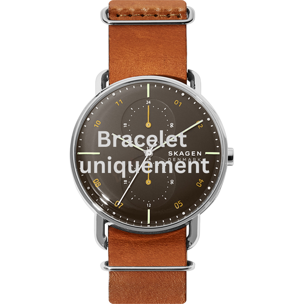 Bracelet leather brown Skagen - HORIZONT / SKW6537-Bracelets de montres-AtelierNet