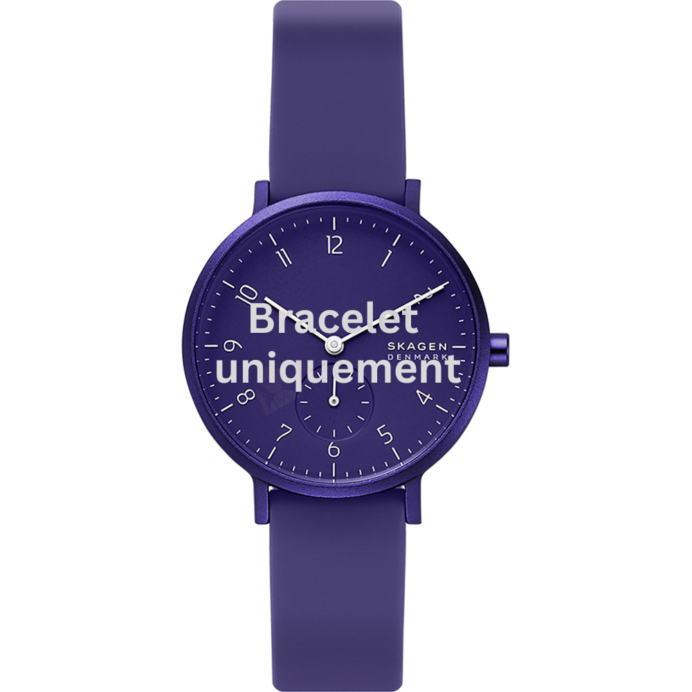 Bracelet caoutchouc violet Skagen - AAREN / SKW2802-Bracelet de montre-AtelierNet