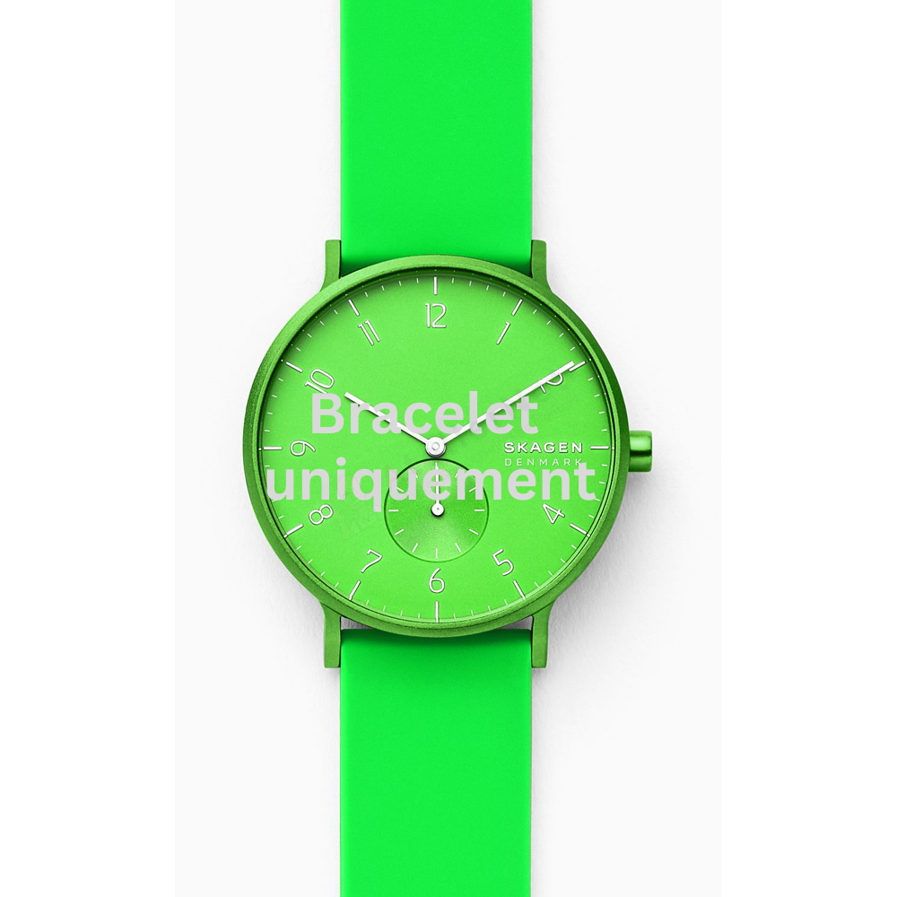 Bracelet caoutchouc vert Skagen - AAREN KULOR NEON / SKW6556-Bracelet de montre-AtelierNet