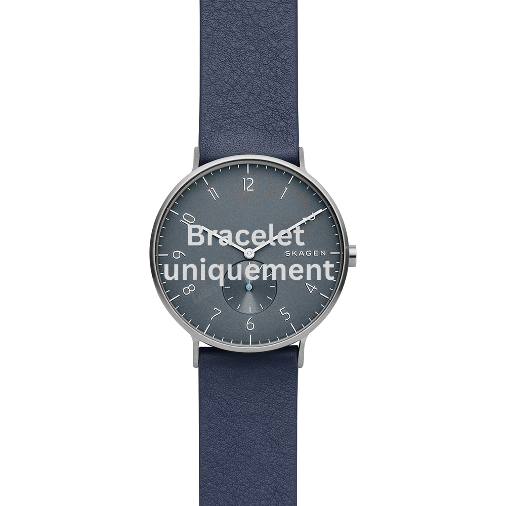 Bracelet cuir bleu Skagen - AAREN / SKW6469-Bracelet de montre-AtelierNet