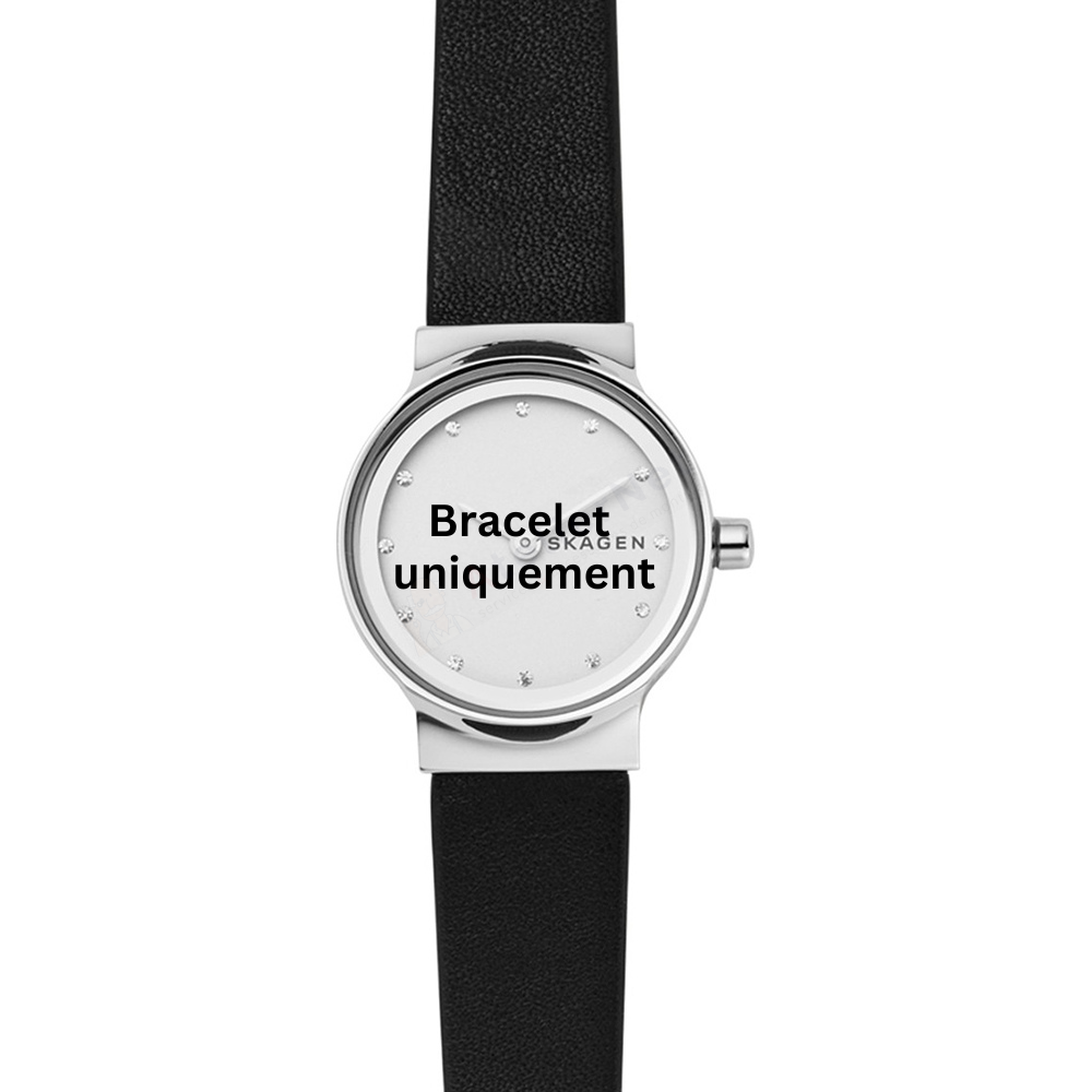 Bracelet leather black Skagen - FREJA / SKW2668-Bracelets de montres-AtelierNet