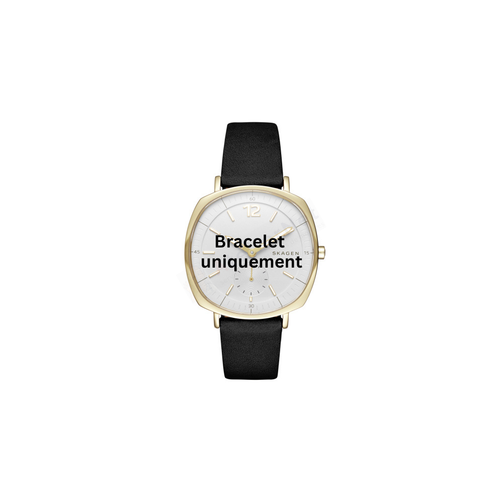 Bracelet leather black Skagen - RUNGSTED MEDIUM / SKW2404-Bracelets de montres-AtelierNet